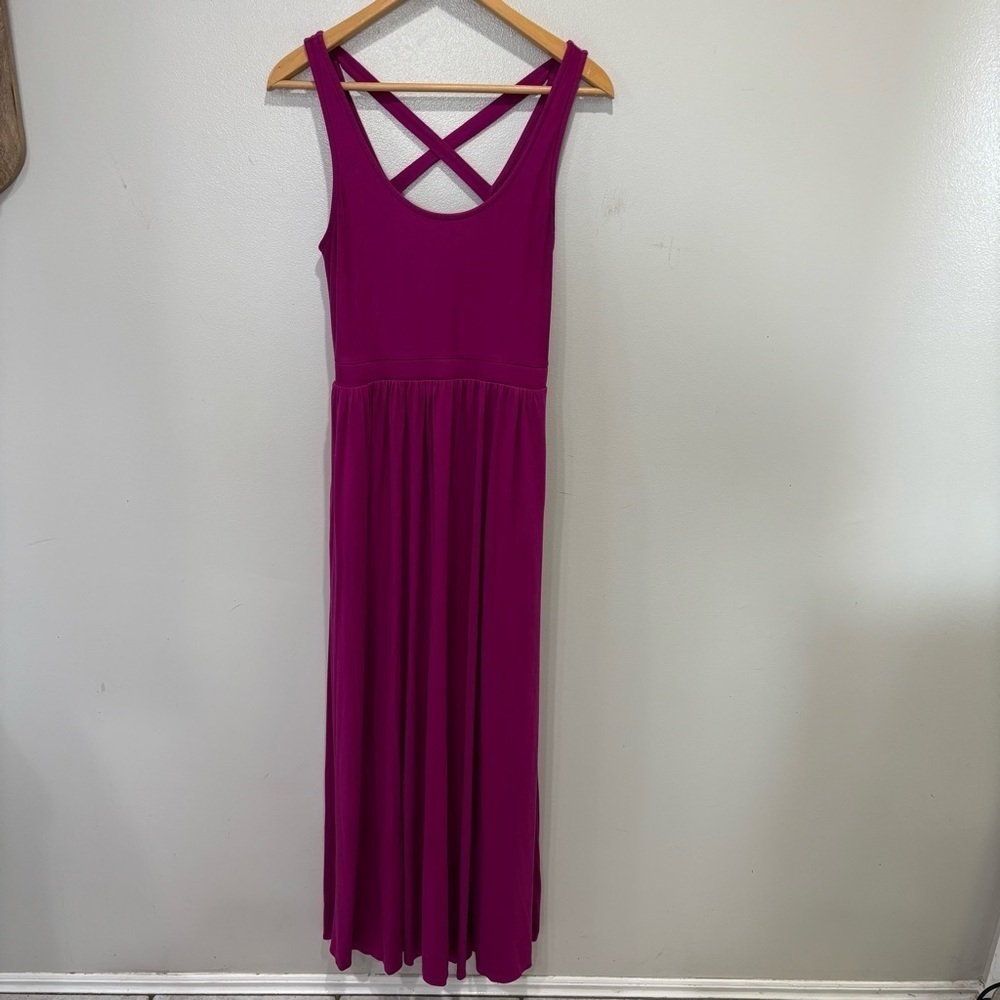 Maeve Anthropologie Criss Cross Back Maxi Dress Women’s Size Small